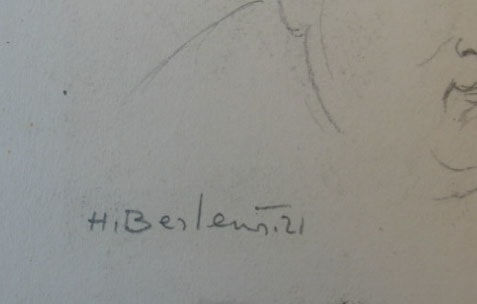 HENRYK BERLEWI, Two Turkish Men, 1921