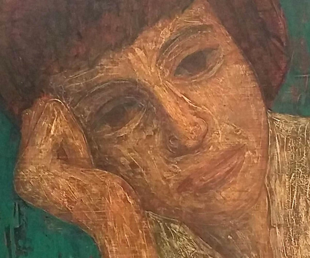 ANTOON CATRIE, Woman Leaning on her Hand, 1964