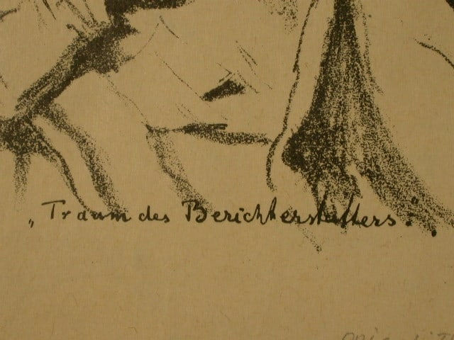 ARTHUR KAMPF, Traum des Berichterstatters/ Dream of the Reporter, 1928