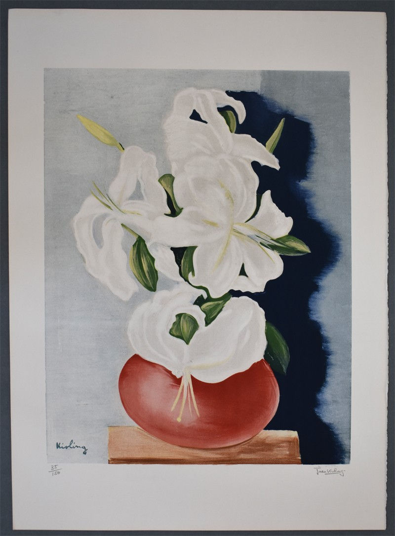 MOISE KISLING, White Lilies