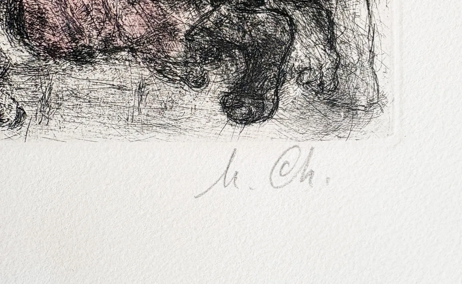 MARC CHAGALL, Blessing of Ephraim and Manasseh, from: The Bible, 1956