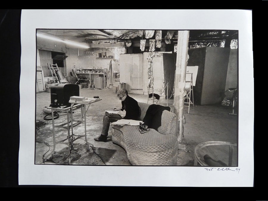 NAT FINKELSTEIN, Andy Warhol´s Factory - Warhol Sitting in the Factory, 1964-67