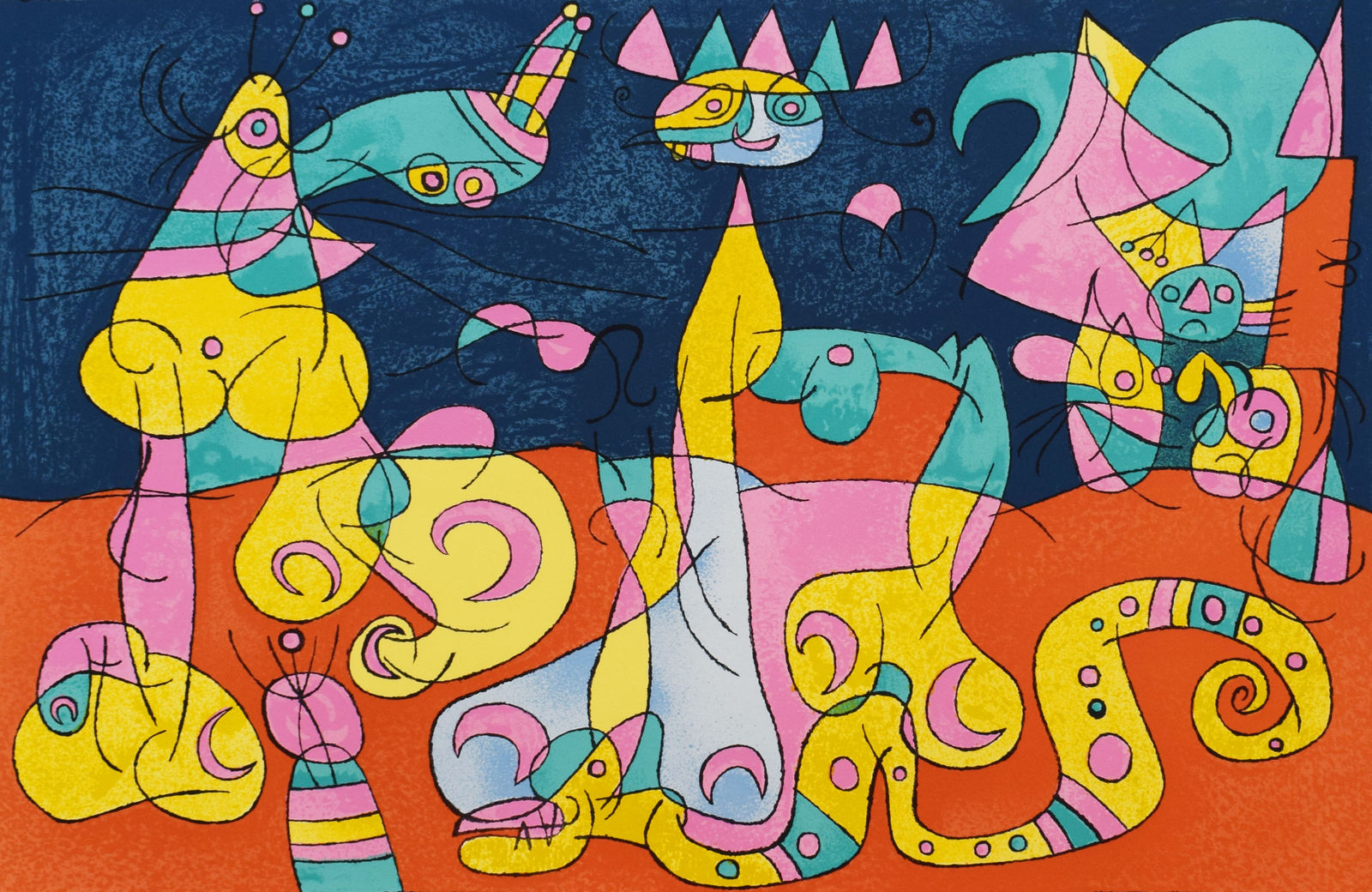 JOAN MIRÓ, The Review III, from: Series for King Ubu | La Revue III, from: Suites pour Ubu Roi, 1966