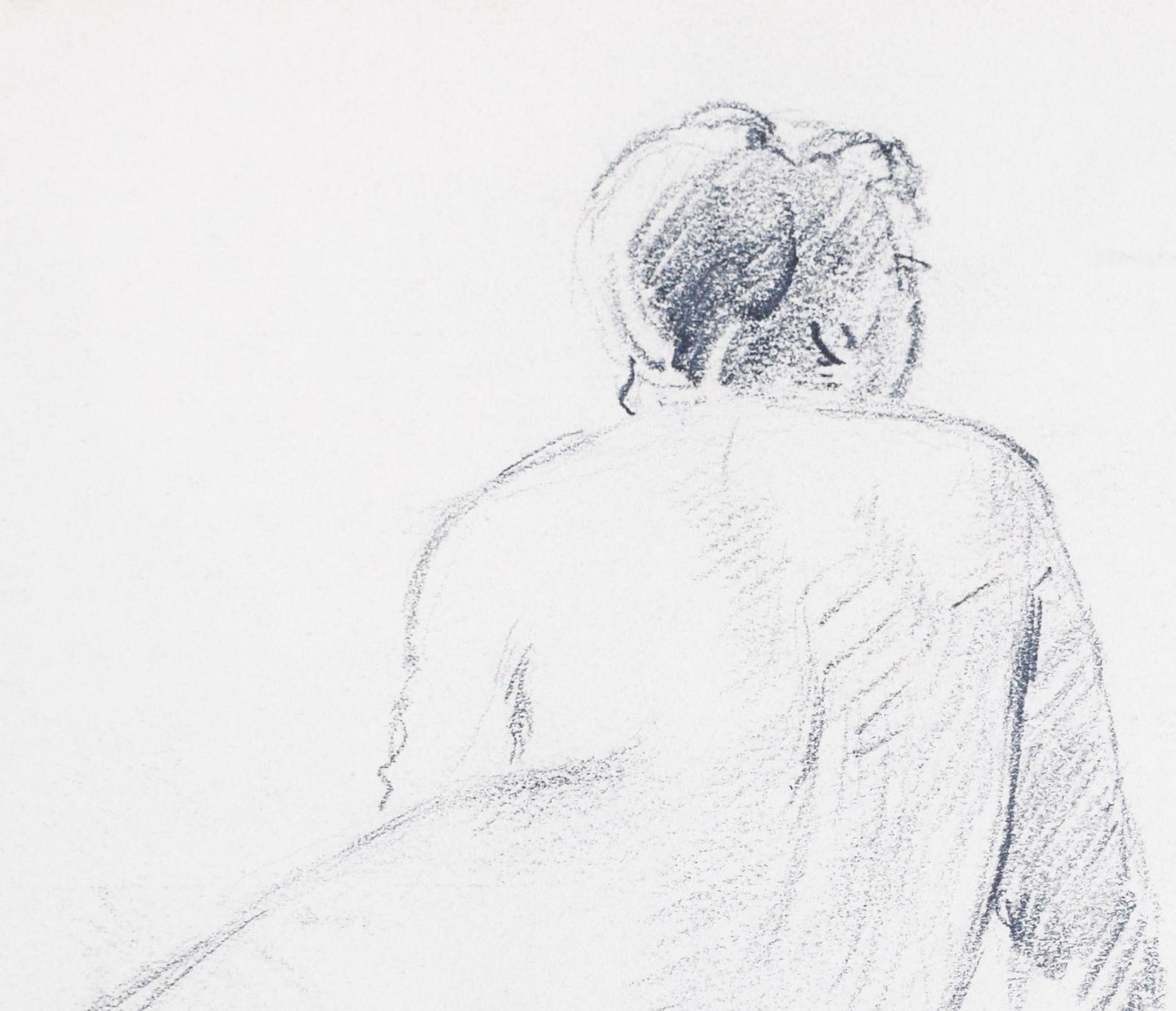 MIHÁLY VON MUNKÁCSY, Nude / Sketch for the Portrait of Franz Liszt, circa 1890