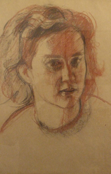 ADOLPHE MILICH, Portrait of a Girl with Red Hair