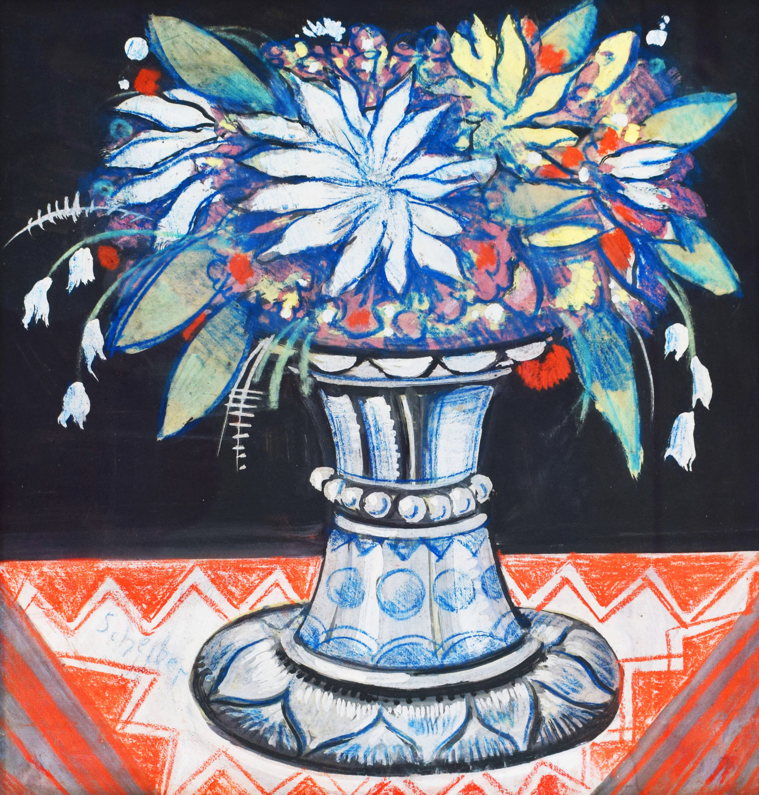 HUGO SCHEIBER, Flowers in a Vase