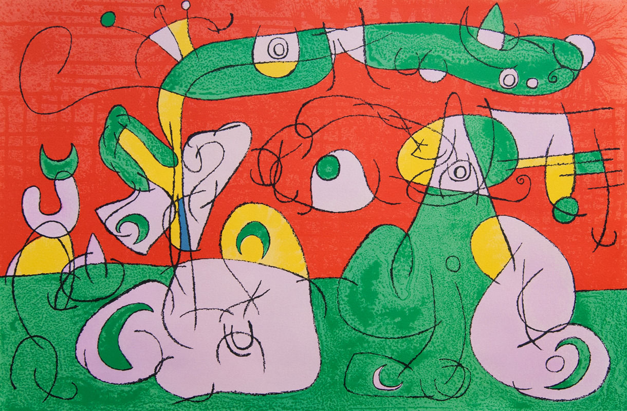 JOAN MIRÓ, Bougrelas and his Mother III, from: Series for King Ubu | Bougrelas et sa Mère III, from: Suites pour Ubu Roi, 1966