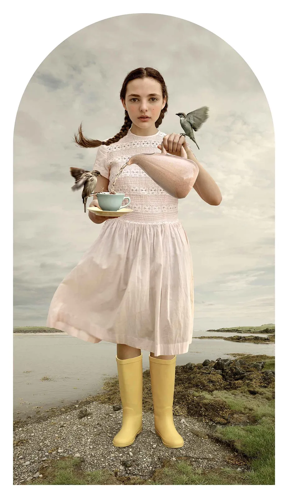 Tom Chambers tea for two photomontage buy here Gilman Contemporary Sun Valley art gallery ID