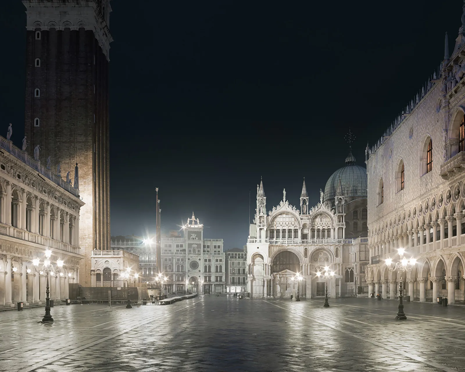 David Burdeny Italian plaza night