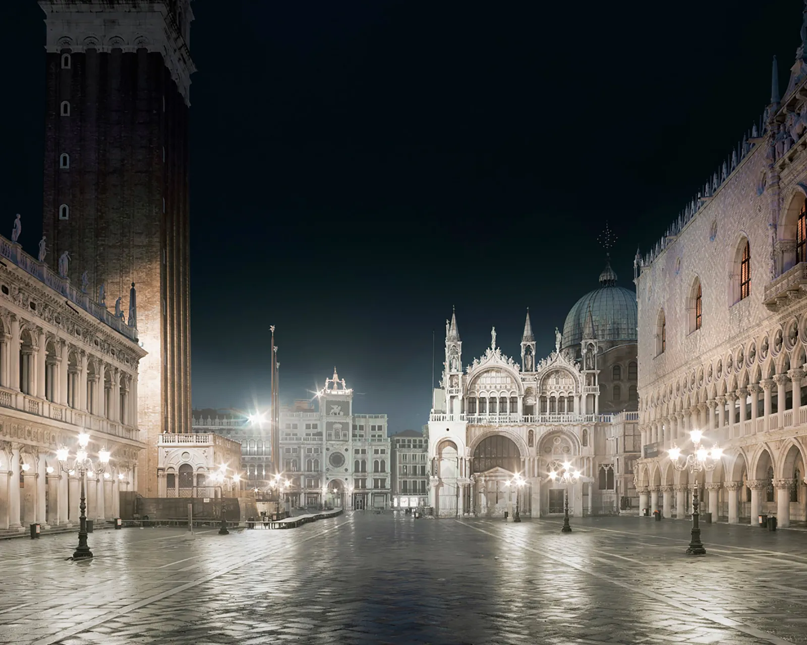 David Burdeny Italian plaza night