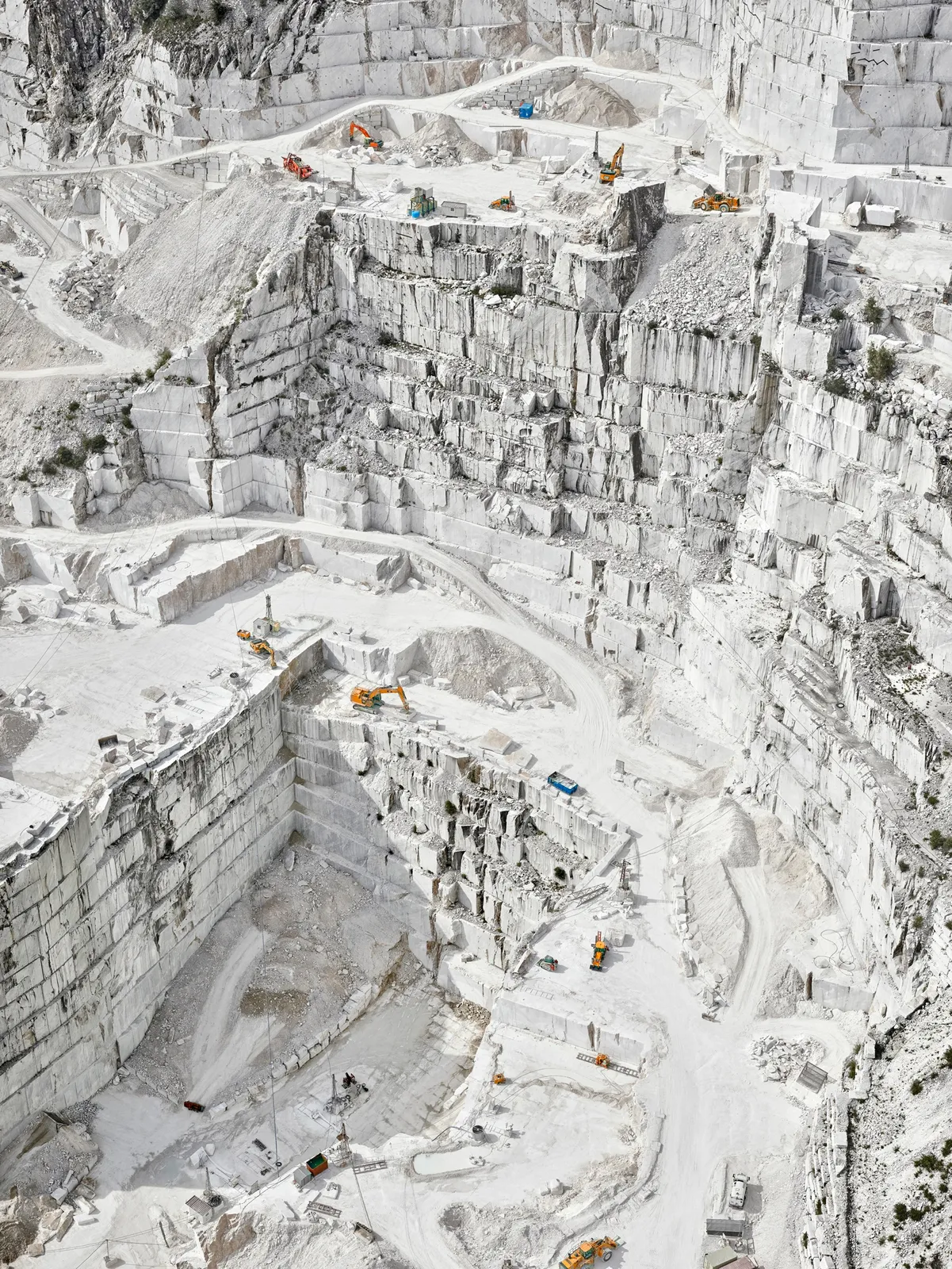 David Burdeny photograph Carrara marble quarry aerial