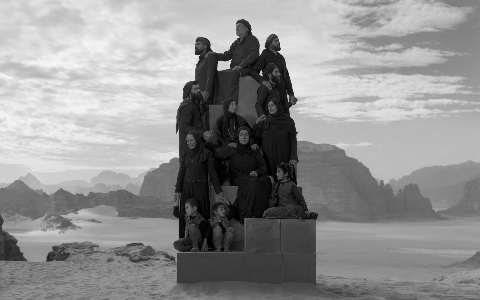 Nick Brandt Black and white photography Syrian Refugees in Jordon Gilman Contemporary