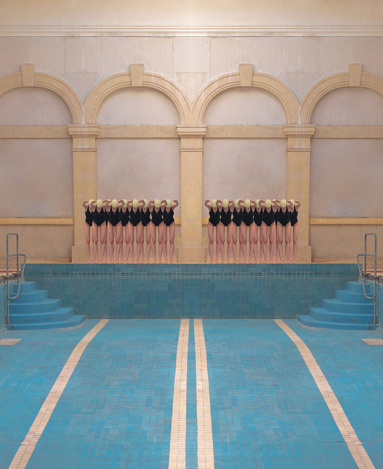 Swimming pool series Slovakian Photographer Maria Svarbova buy original prints here Gilman Contemporary Sun Valley art gallery Grössling City Bath series