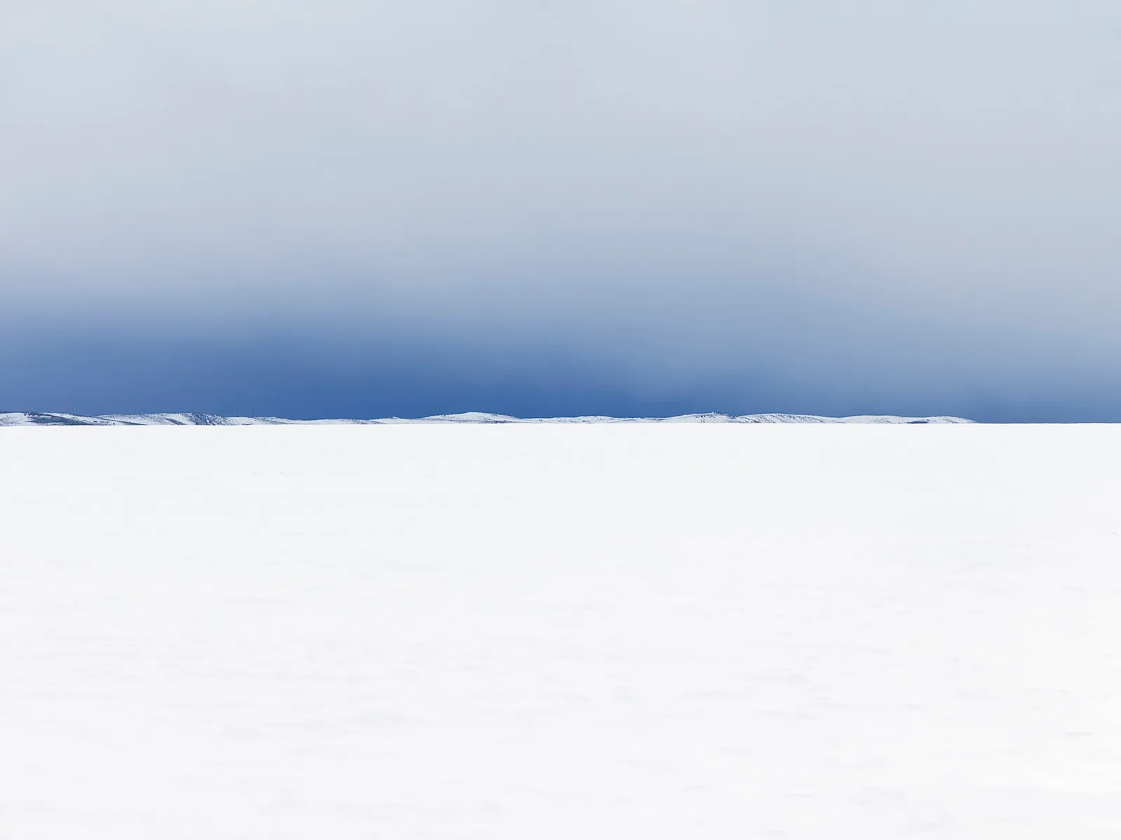 Fairfield winter snow field photograph