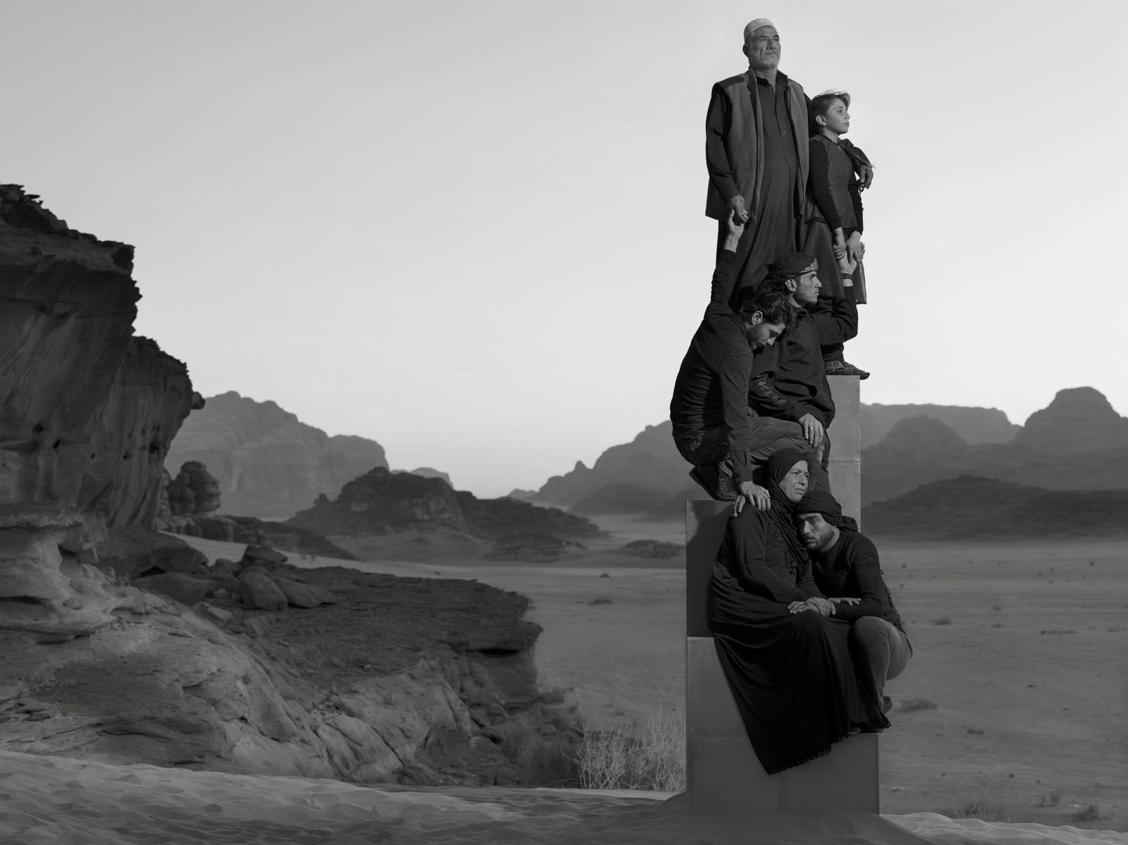 Nick Brandt Black and white photography Syrian Refugees in Jordon Gilman Contemporary