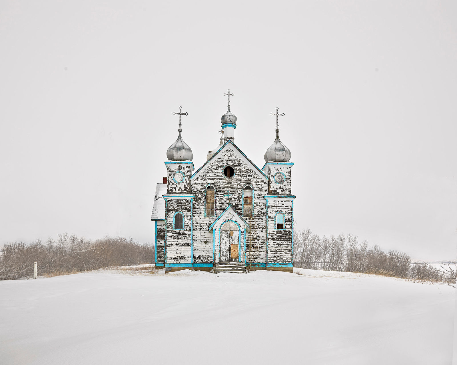 David Burdeny photograph church on hill in snow