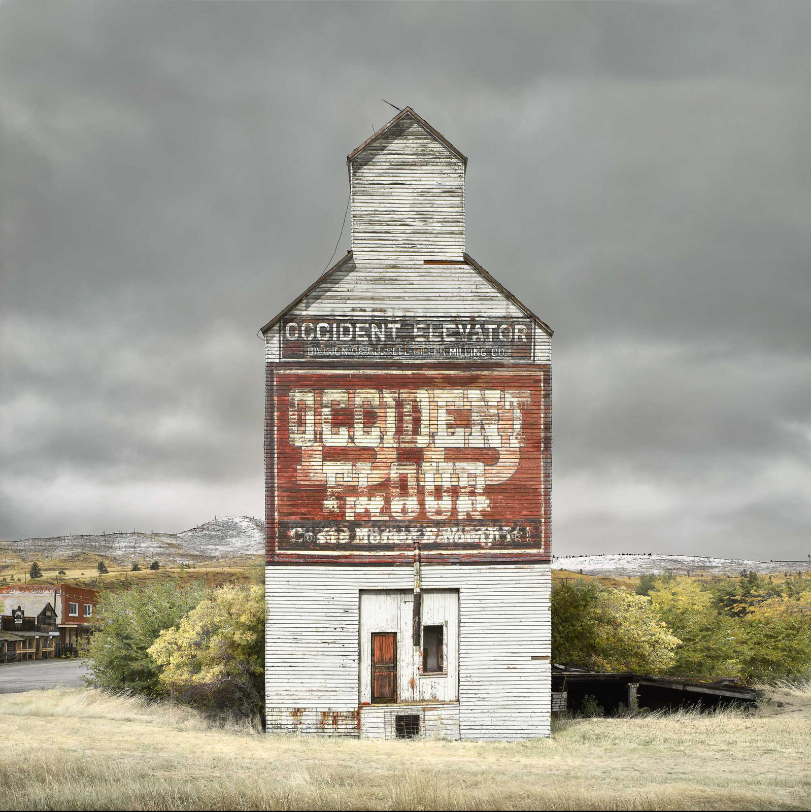 Jim Westphalen rustic structure in landscape purchse at Gilman Contemporary