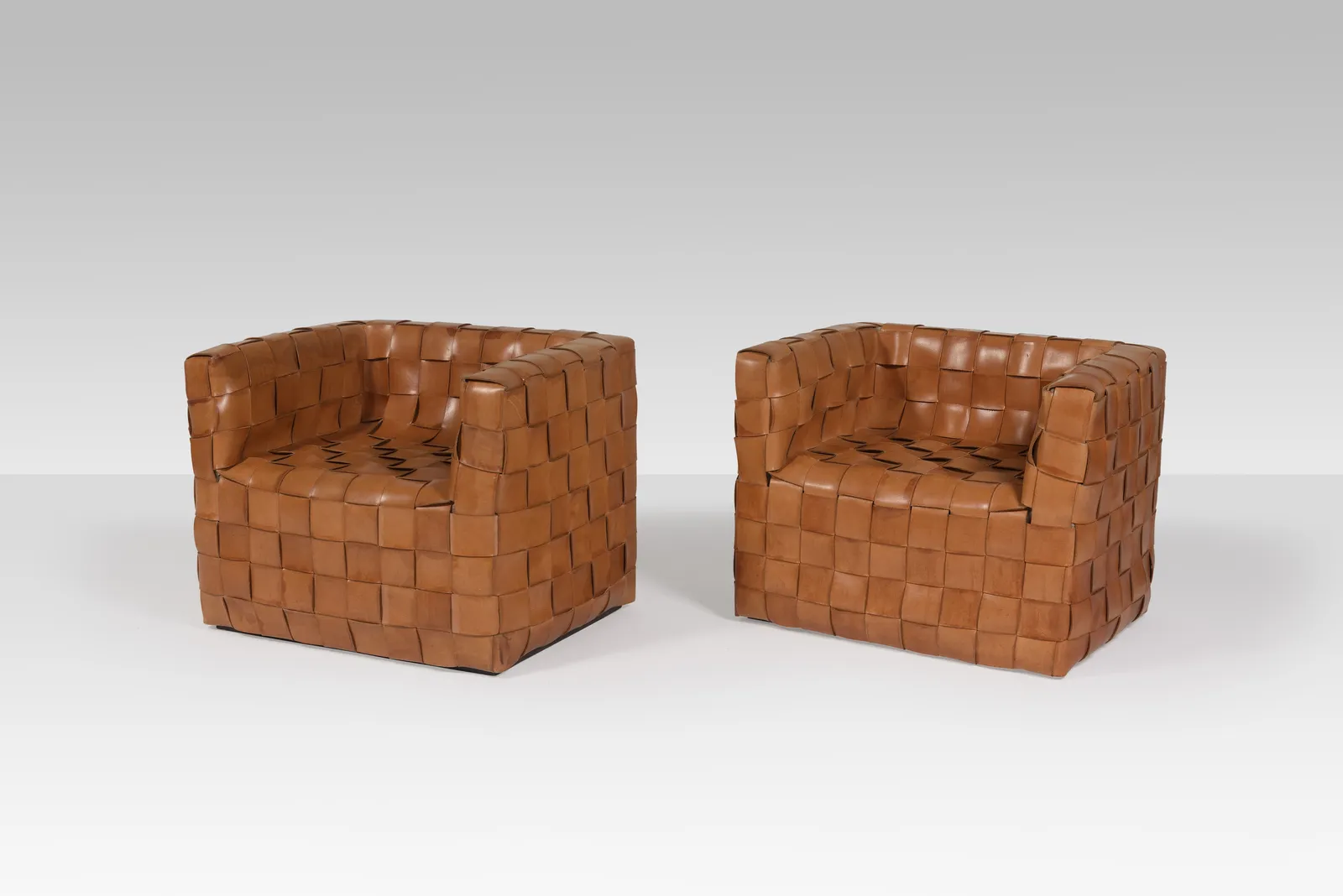 Gunnar Aagaard Andersen, Pair of square armchairs, 1980