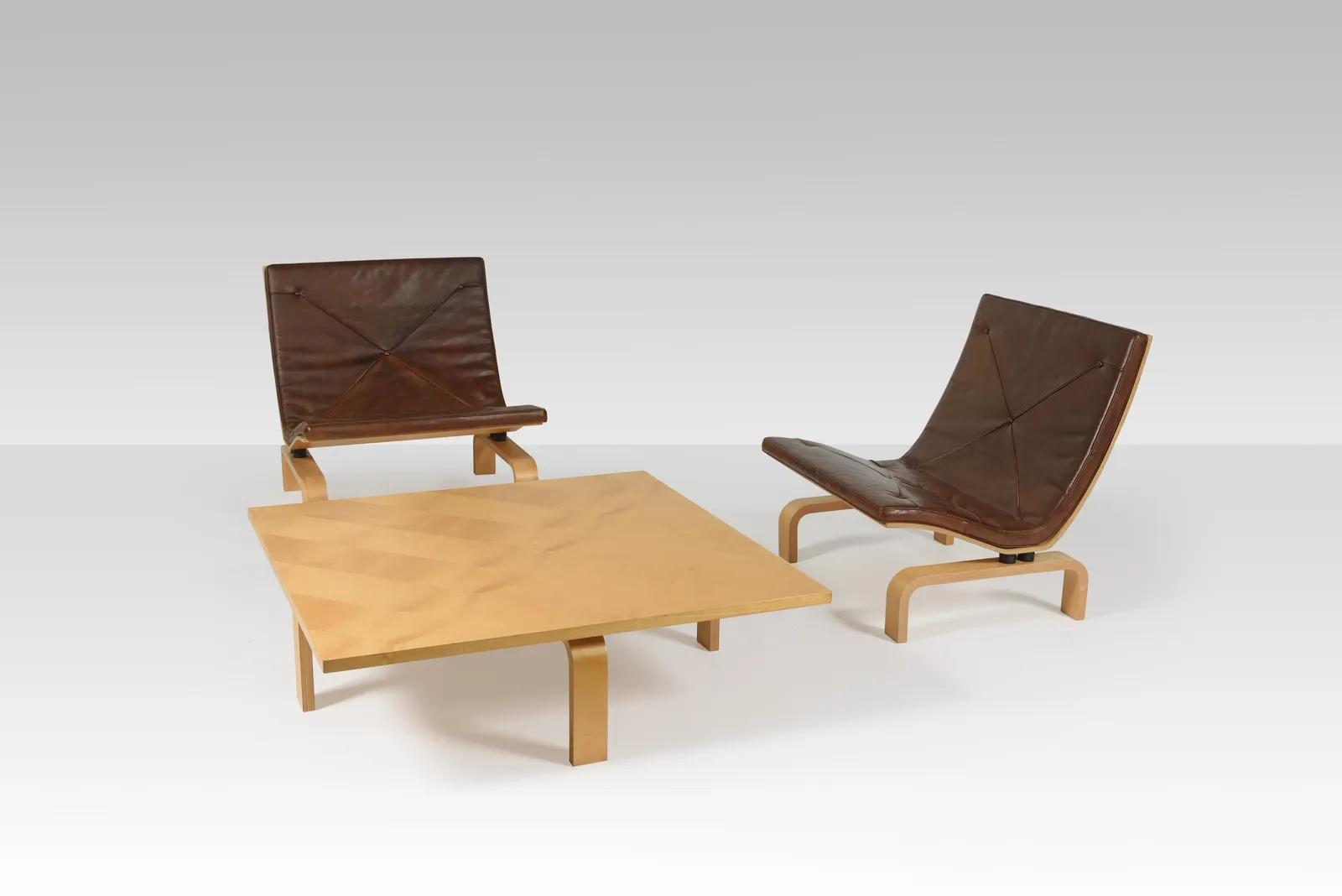 Poul Kjaerholm, A pair of lounge chairs, 1971
