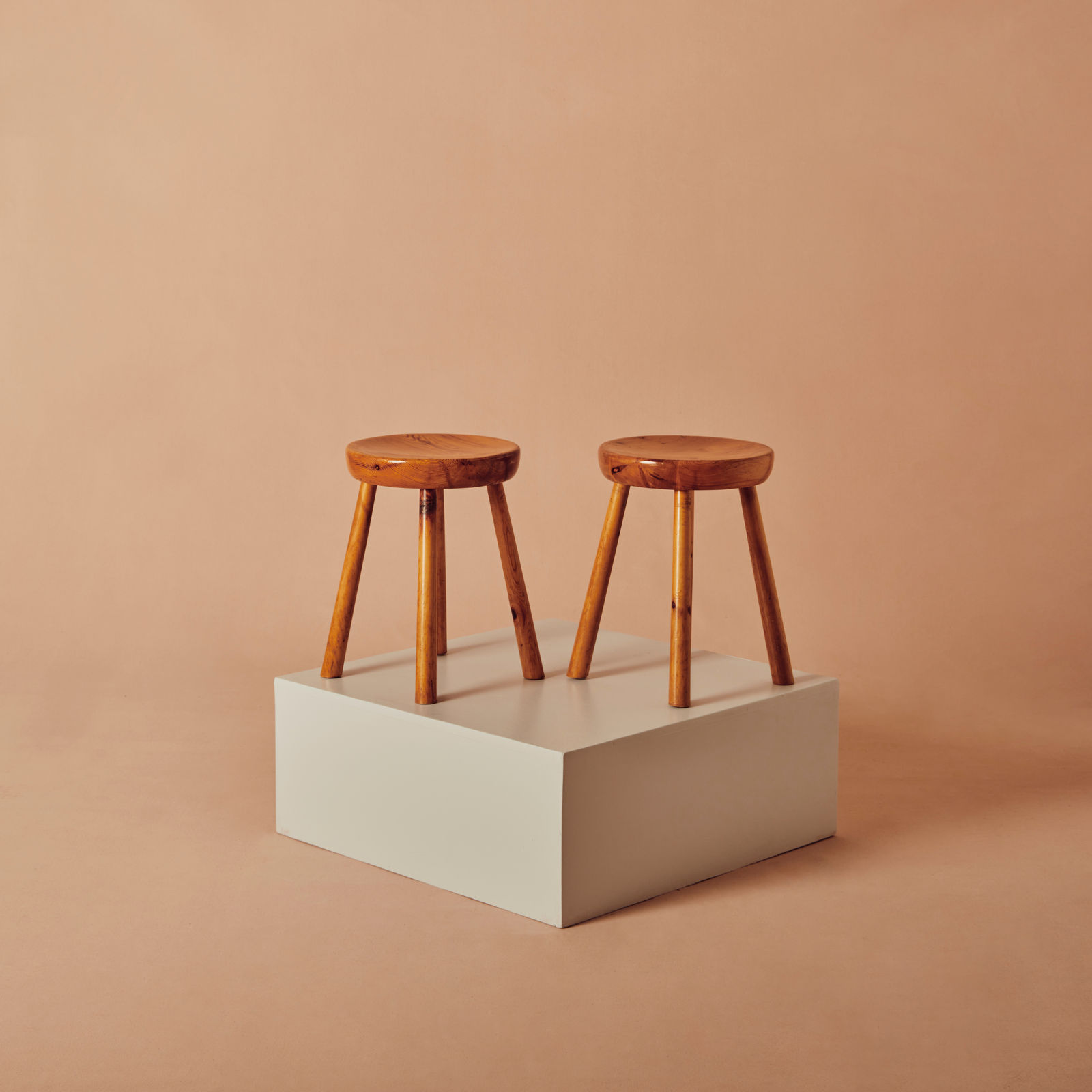 Archive, 1970s Pine Stools