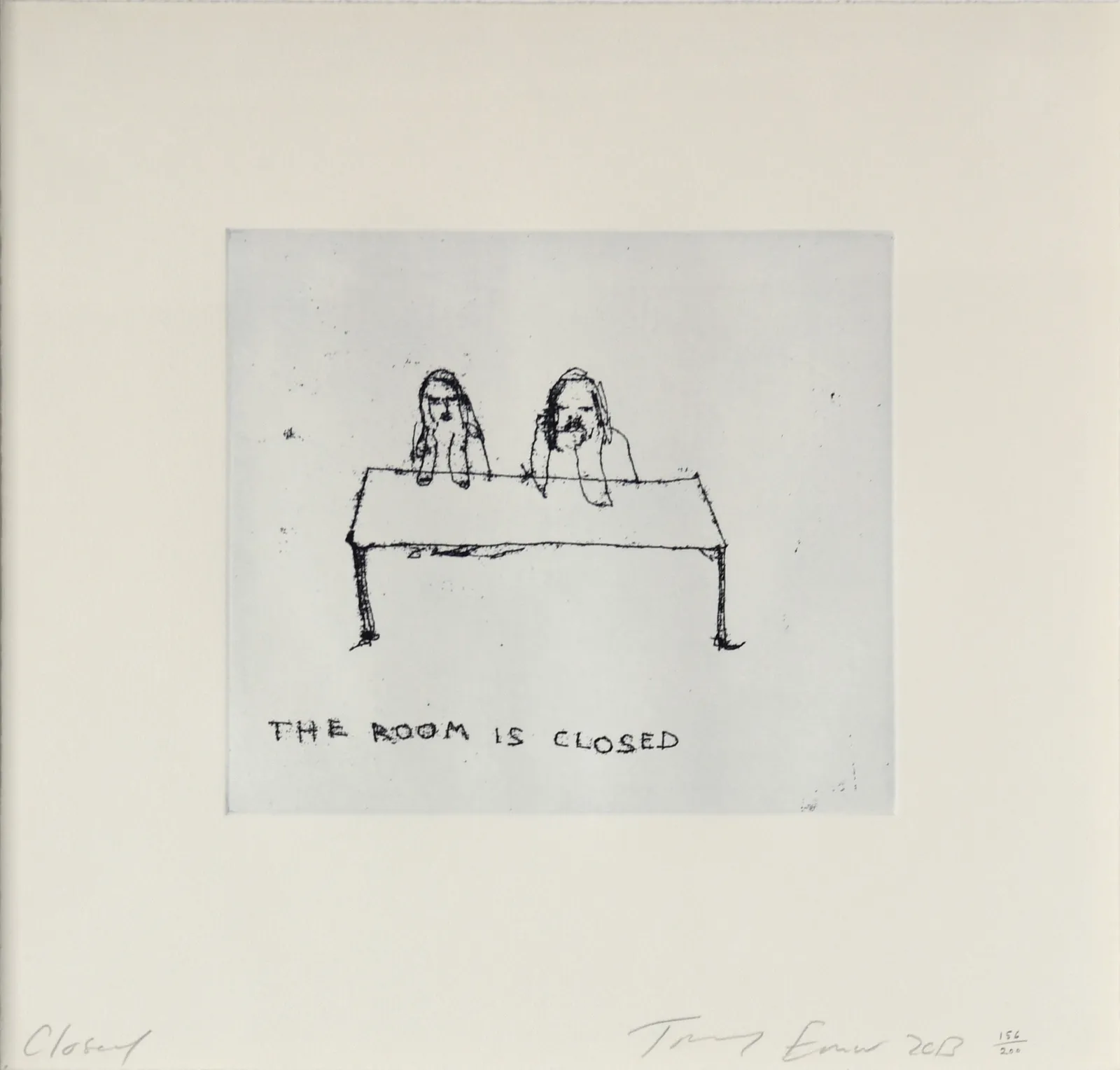 Tracey Emin, The Room is Closed ( Signed), 2013
