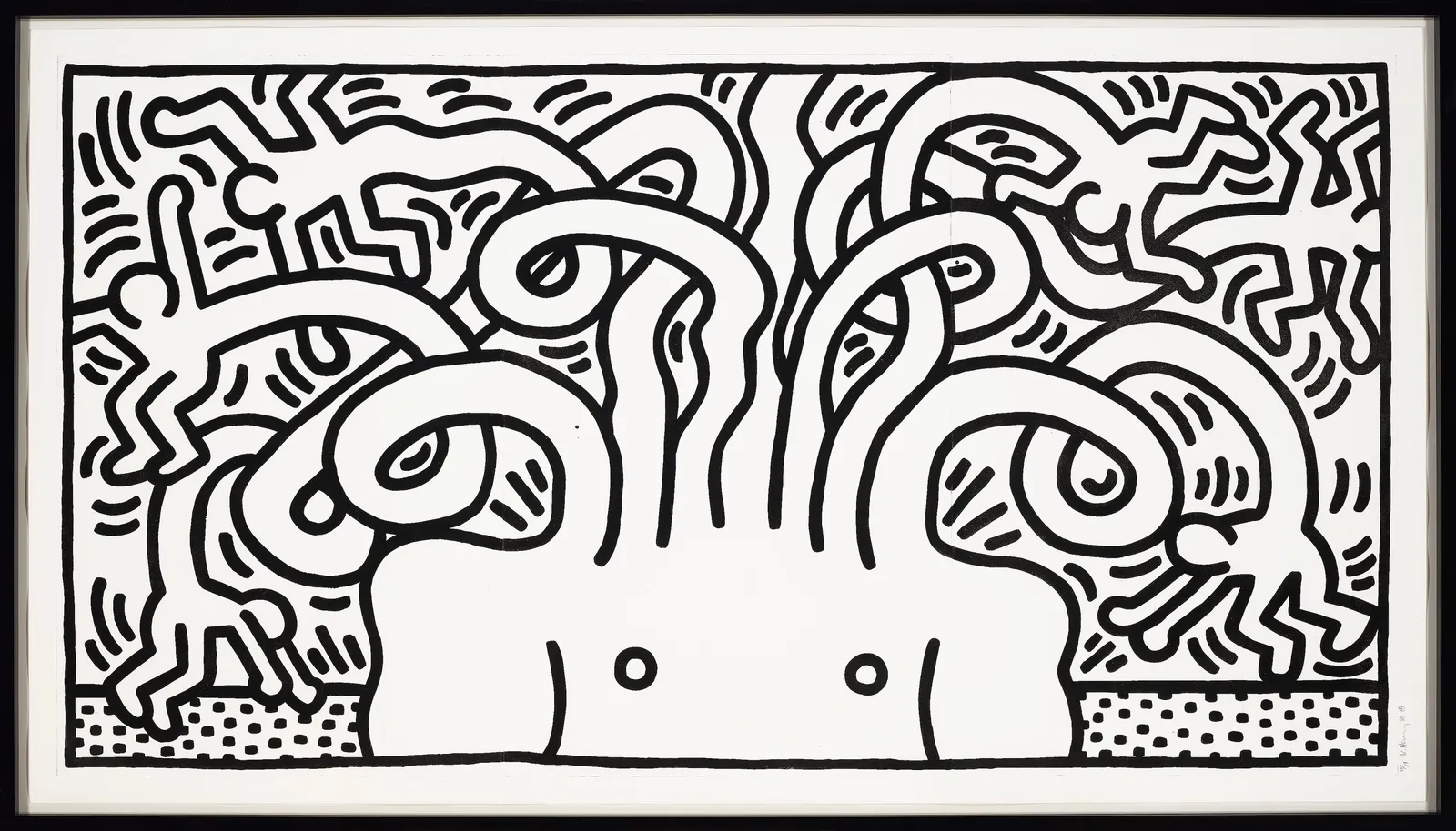 Keith Haring, Medusa Head, 1986