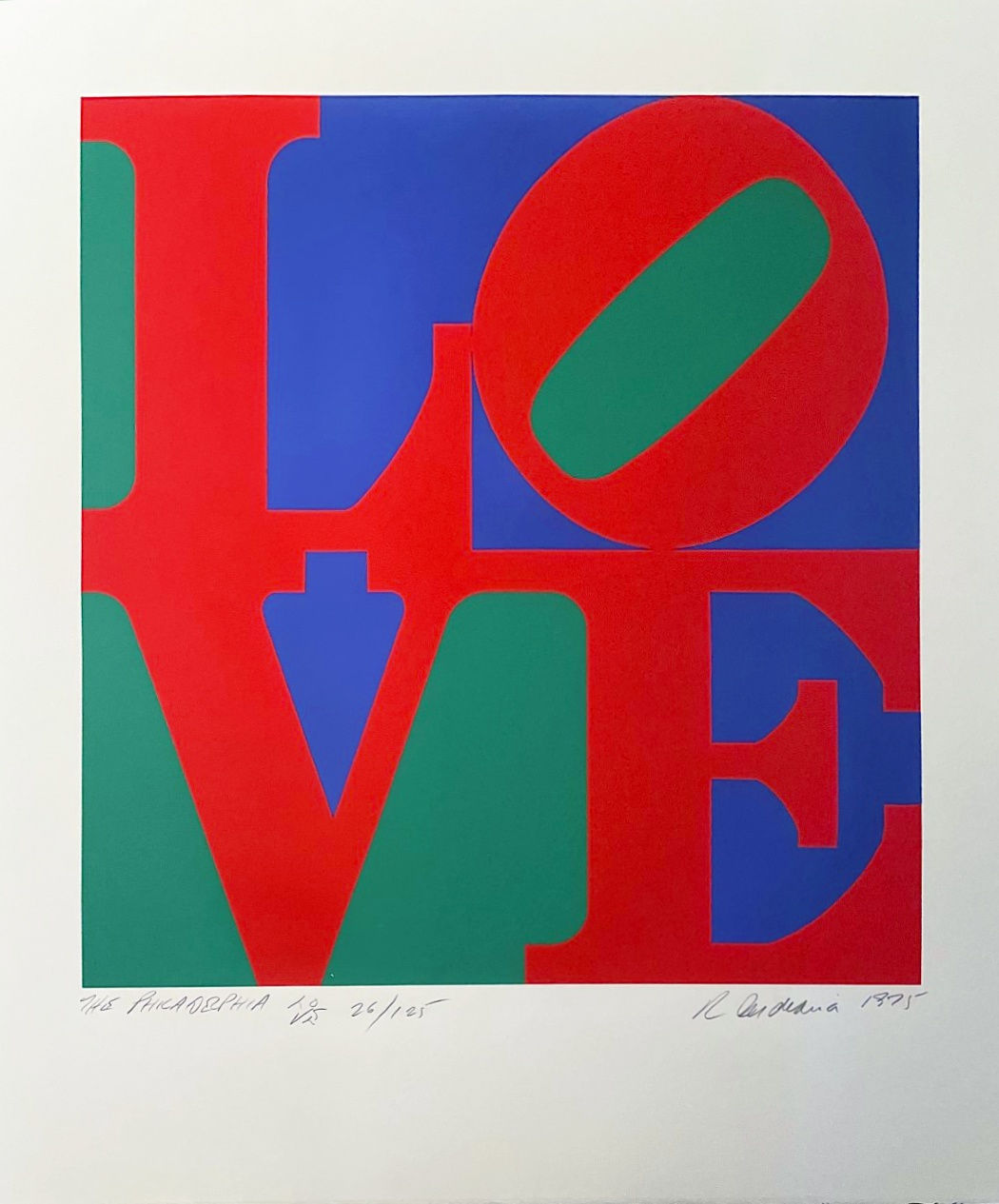 Robert Indiana, Philadelphia Love, 1975