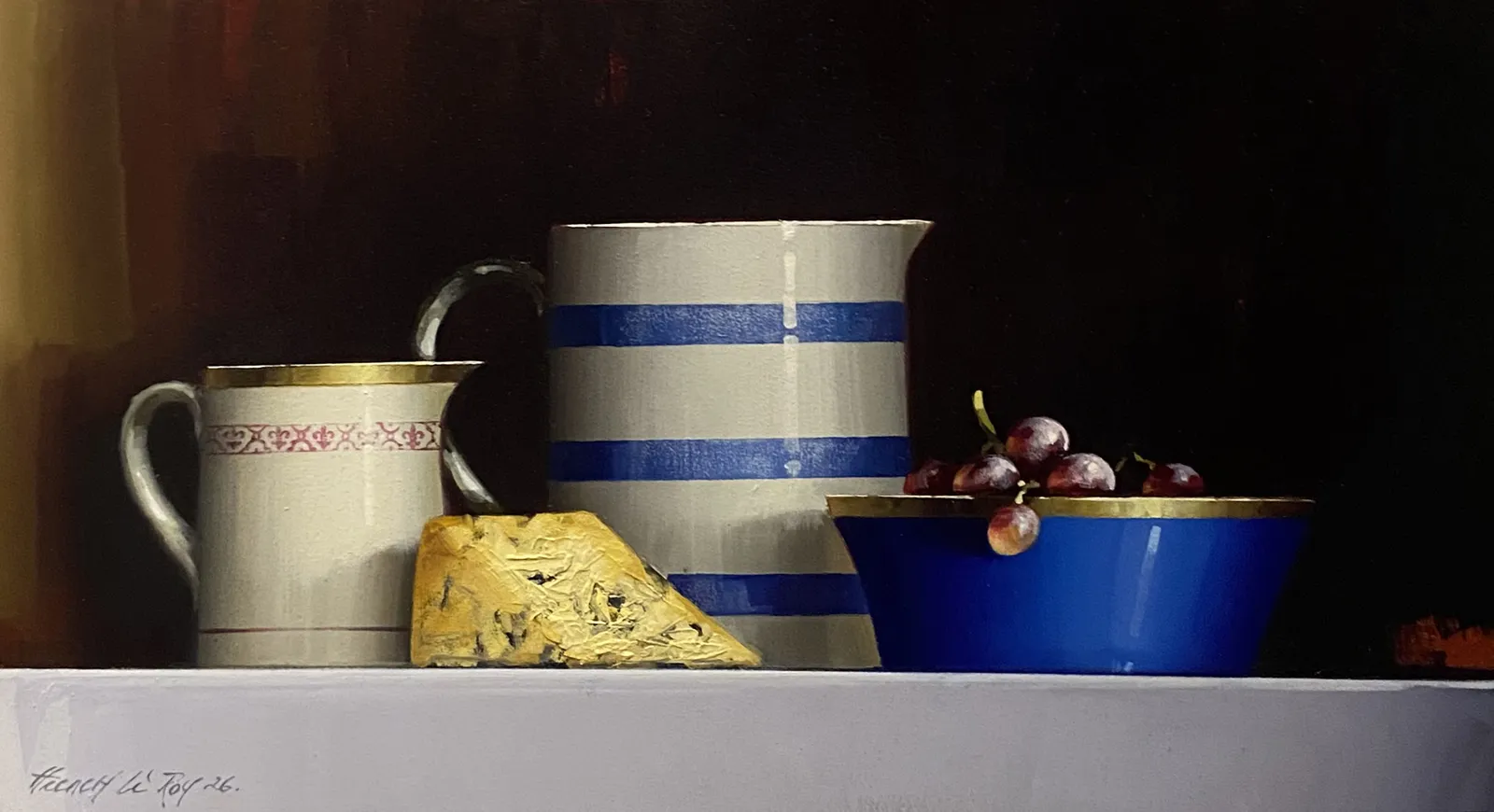 David French Le-Roy, Blue Glaze Ware and Stilton