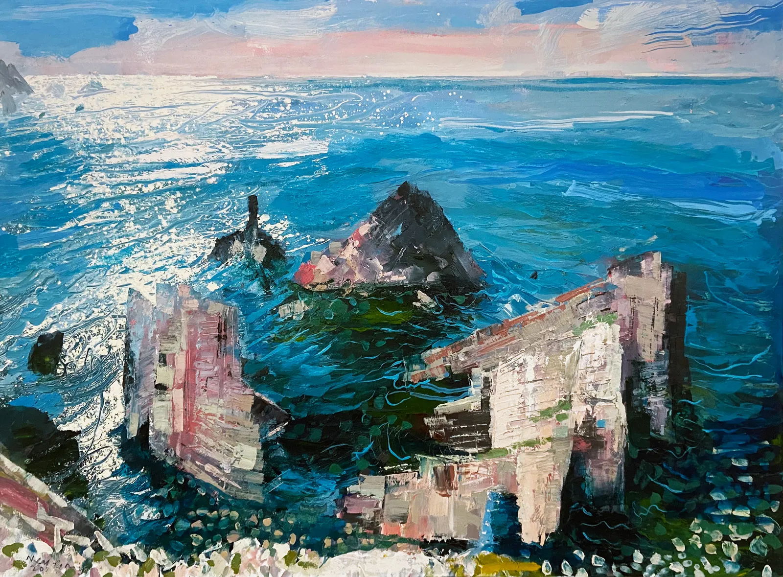 Neal Greig RUA, Sea Stacks at Port