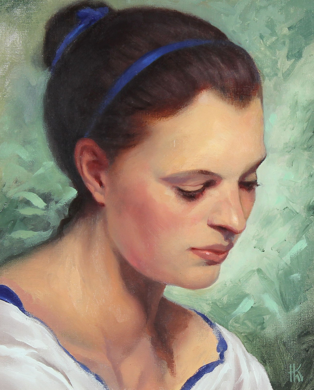 Ken Hamilton, In the Garden, Girl Reading