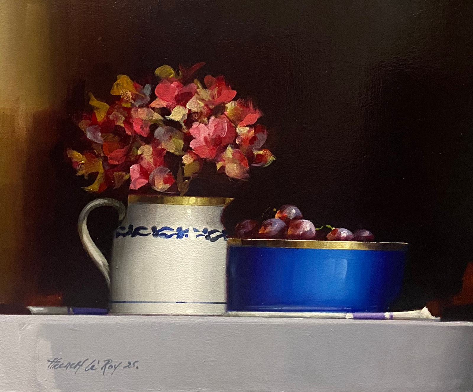 David French Le-Roy, Autumn Blue and Red