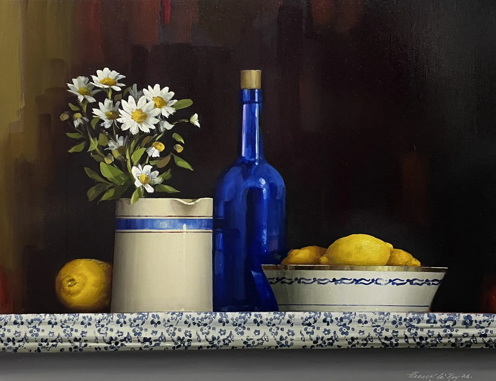David French Le-Roy, Blue Bottle and Lemons