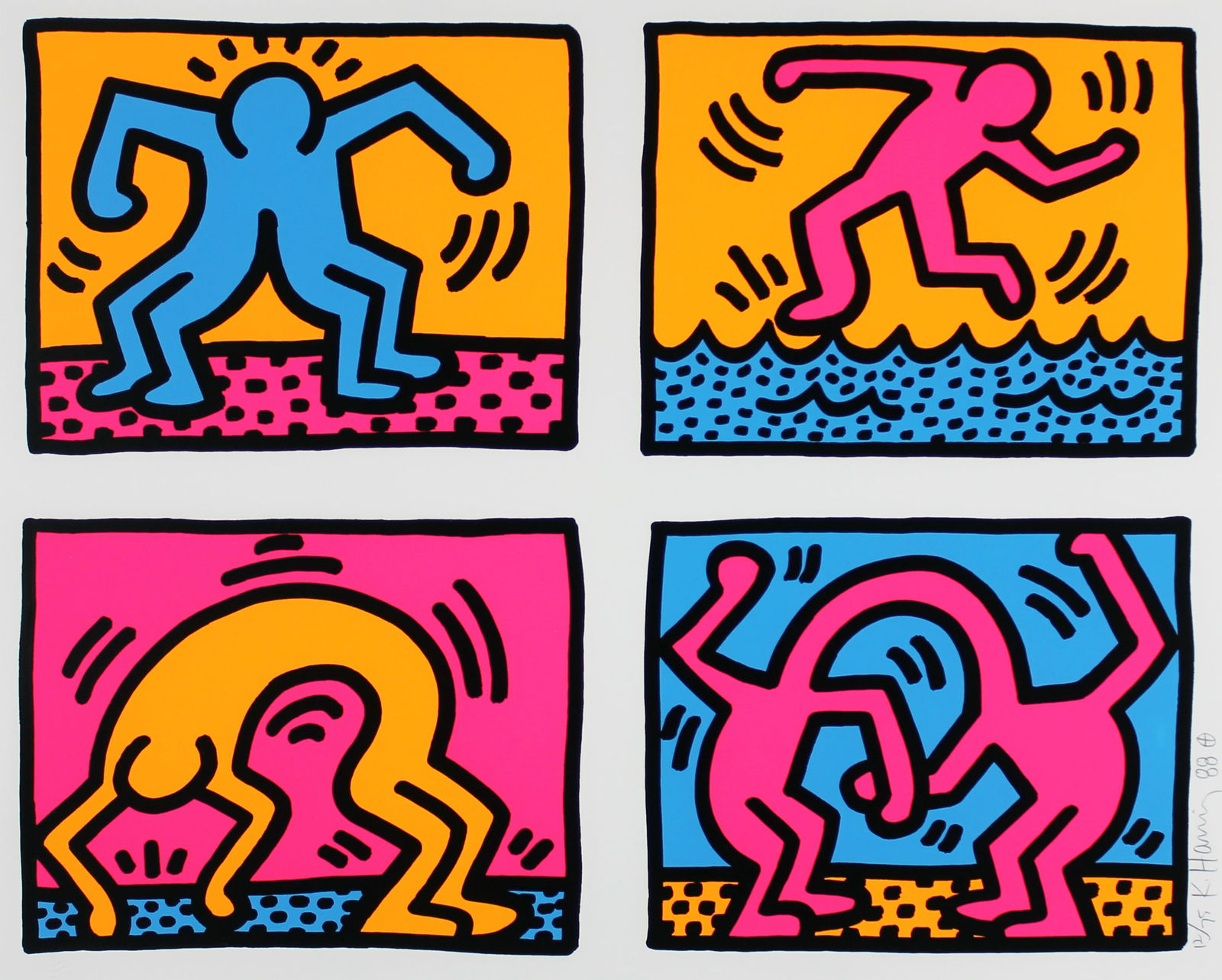 Keith Haring, Pop Shop Quad II, 1988