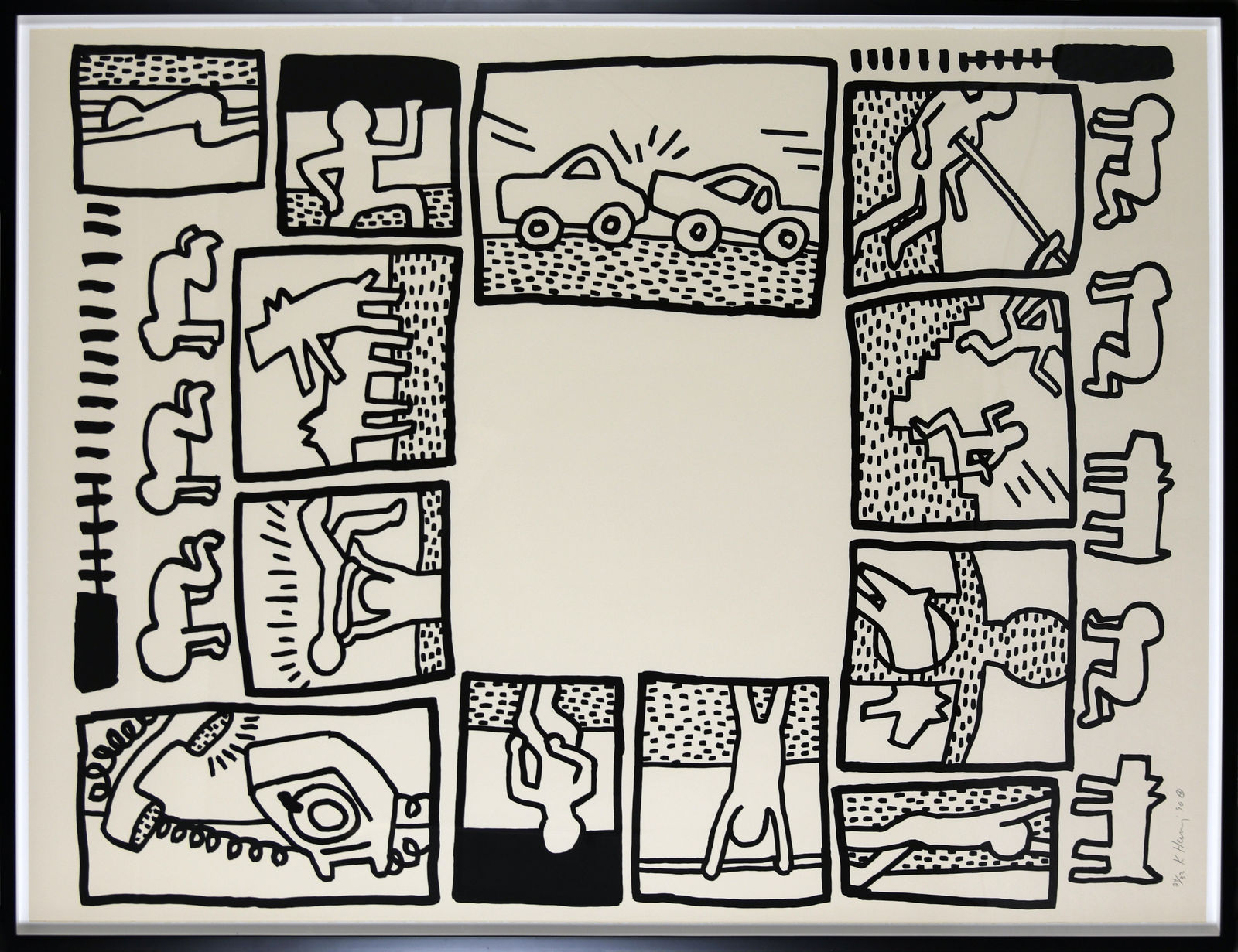 Keith Haring, Untitled from the Blueprint Series , 190
