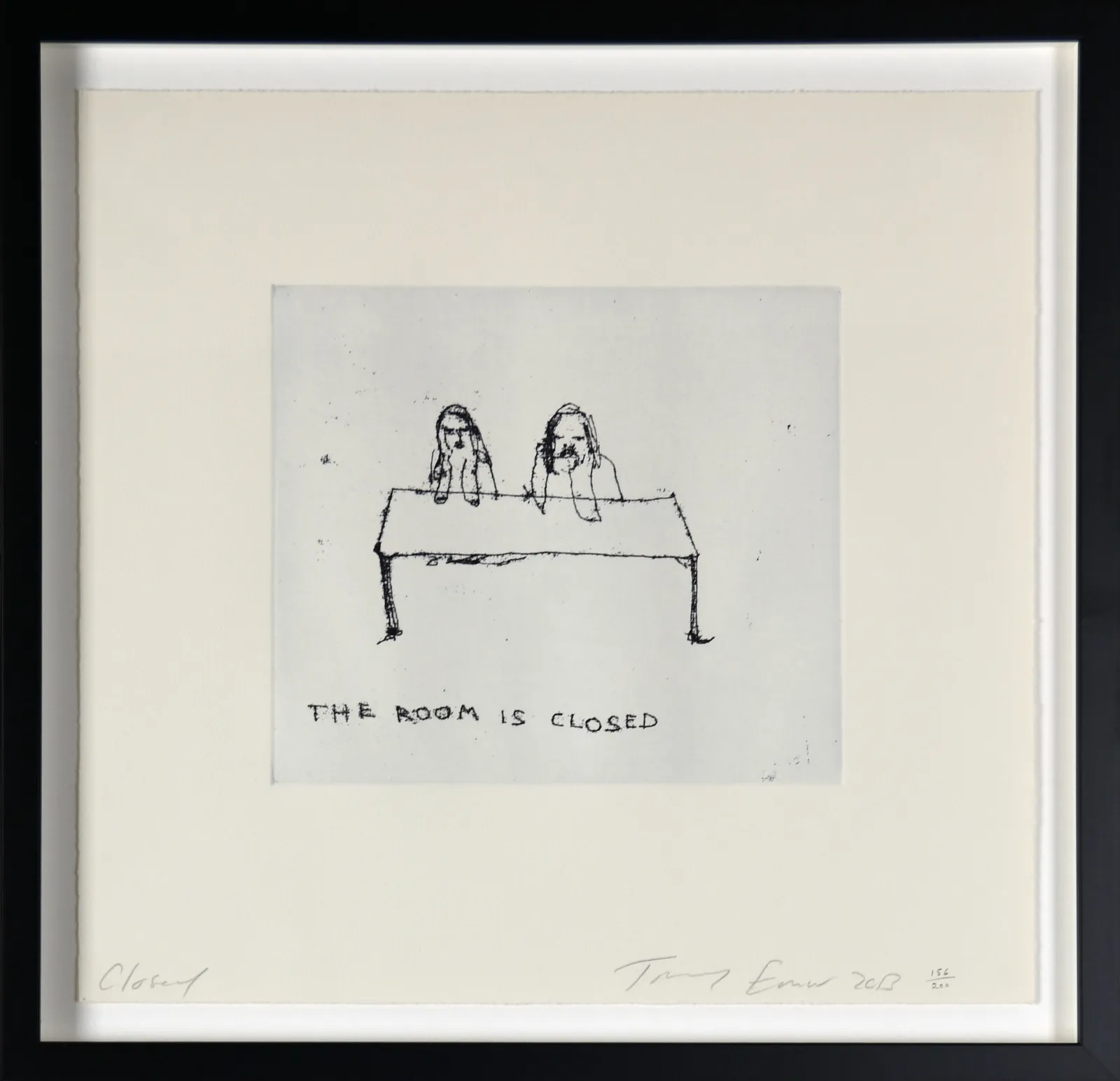 Tracey Emin, The Room is Closed ( Signed), 2013