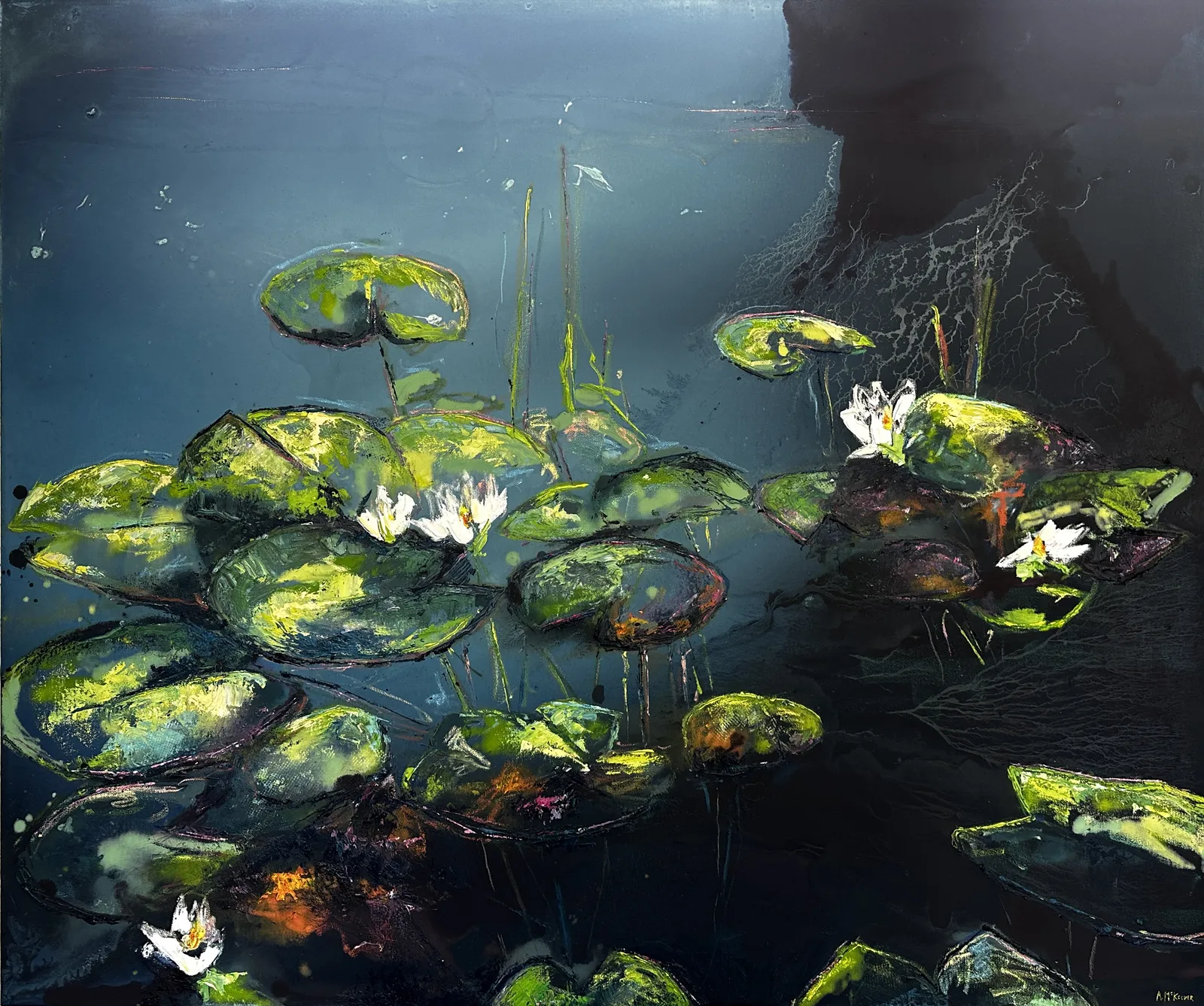 Anna McKeever, Waterlilies, Twilight