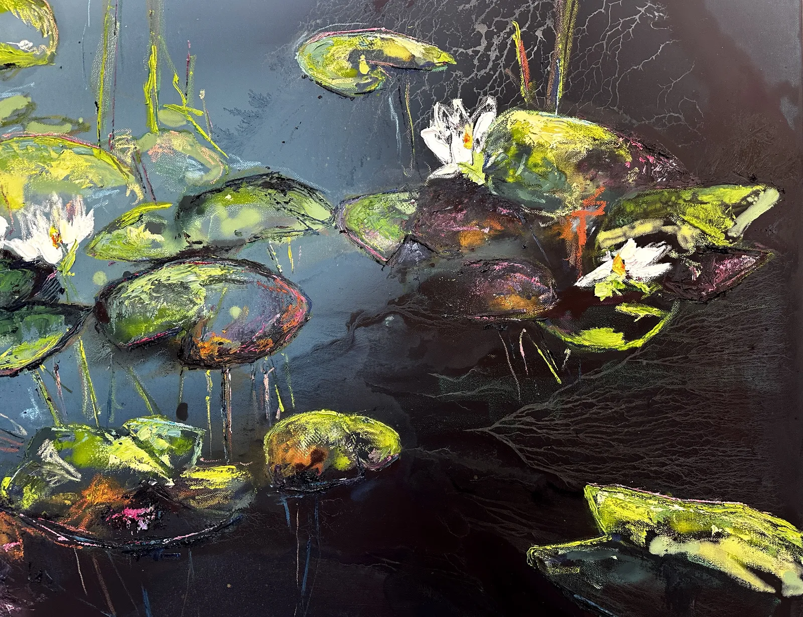 Anna McKeever, Waterlilies, Twilight