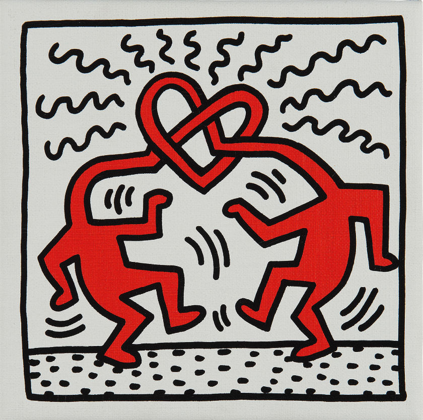 Keith Haring, Untitled (Two Lovers), 1989
