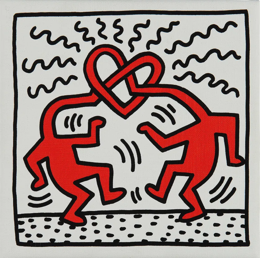Keith Haring, Untitled (Two Lovers), 1989