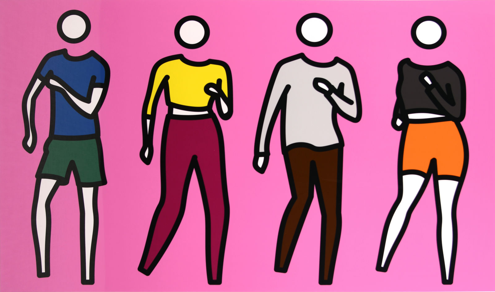 Julian Opie, Dance, Synced: Dance 1 , 2024