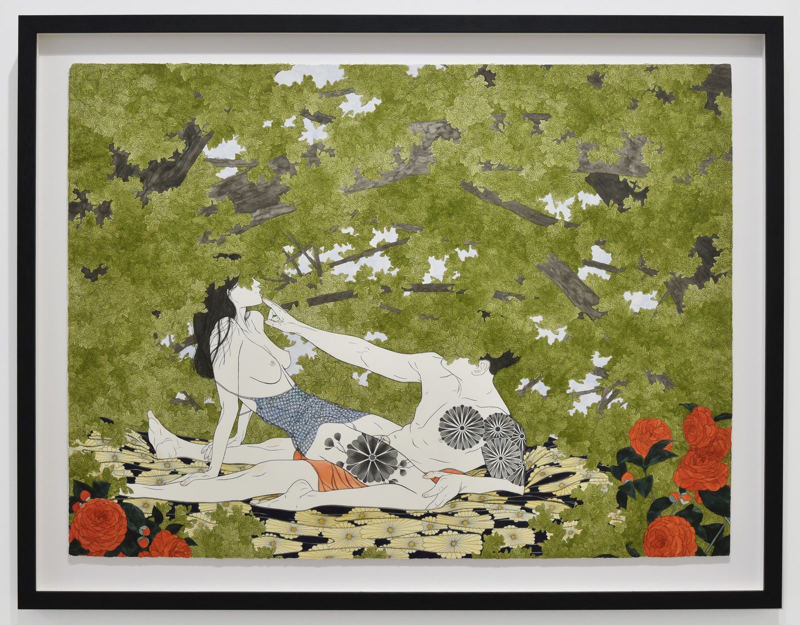 Aiko Robinson, The passion of the red camellia is a flame that never ceases, 2024