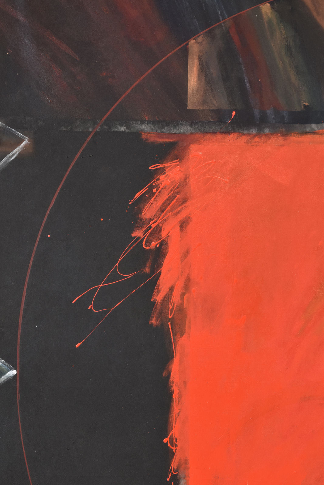 Ralph Hotere, Sunrise Mururoa / Dawn / Water Poem (After Manhire), 1985