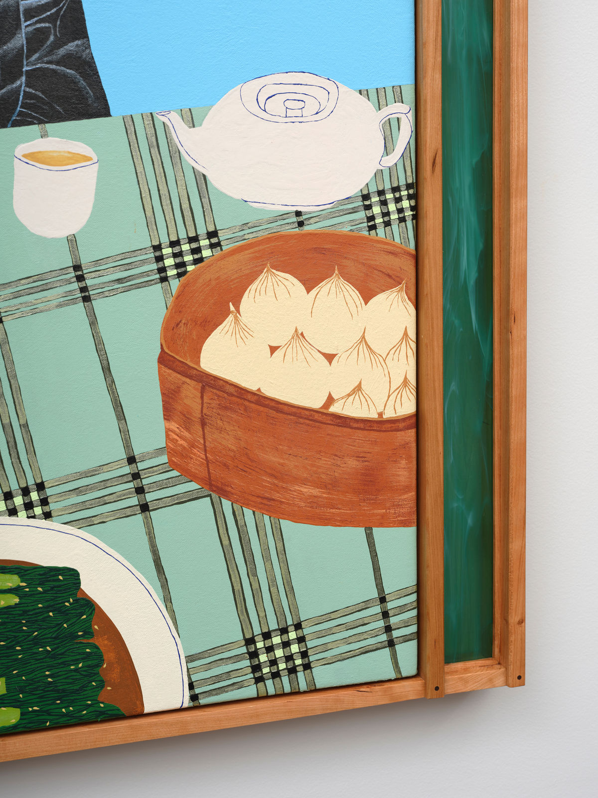 Claudia Kogachi, Obaachan eating dim sum, 2024