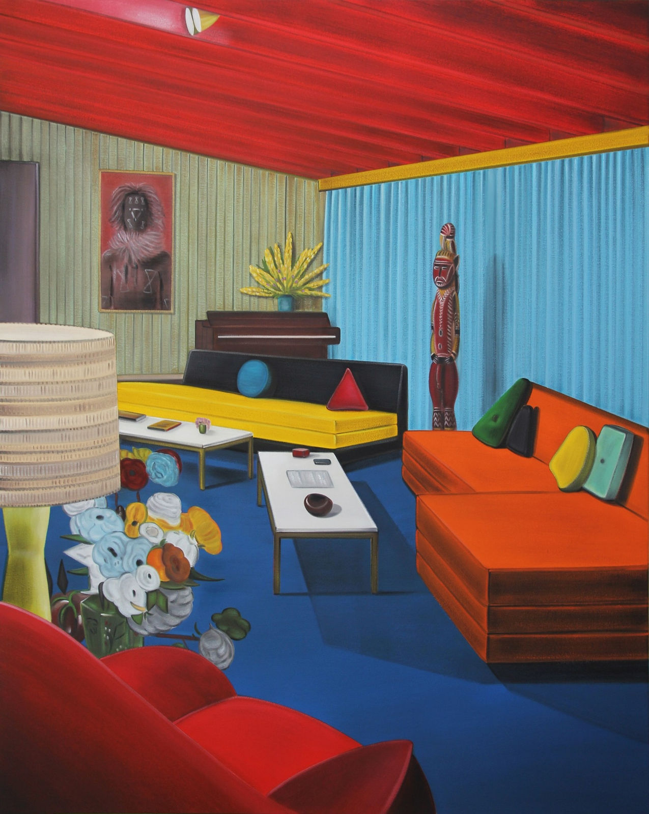 Graham Fletcher, Untitled (Red Figure 2), 2016