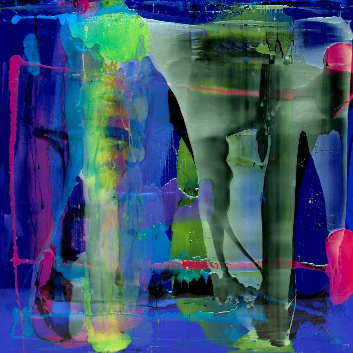 Dale Frank, In the dark the drunken ghosts of masturbations past, 2021