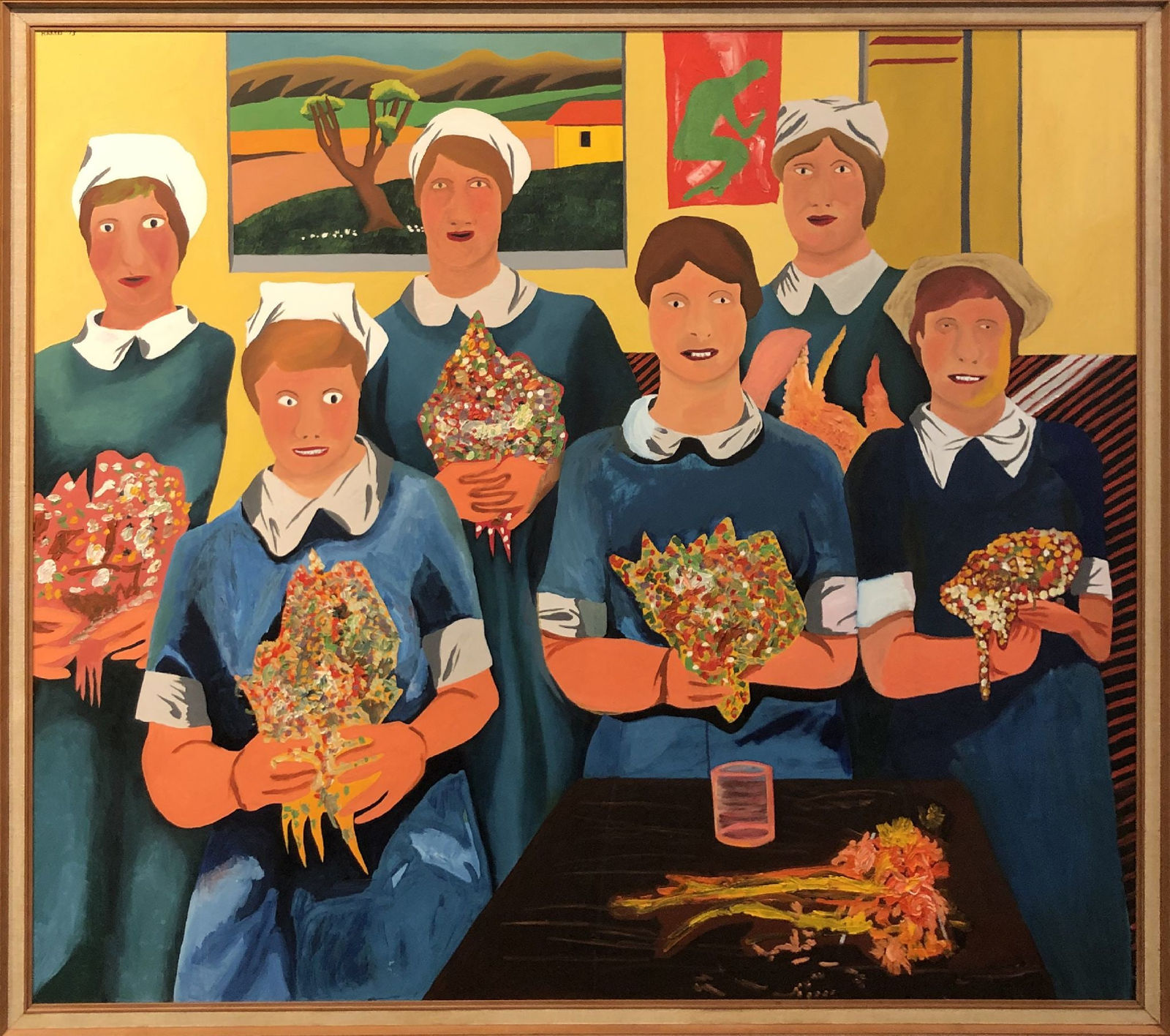 Jeffrey Harris, Nurses with Flowers, 1973