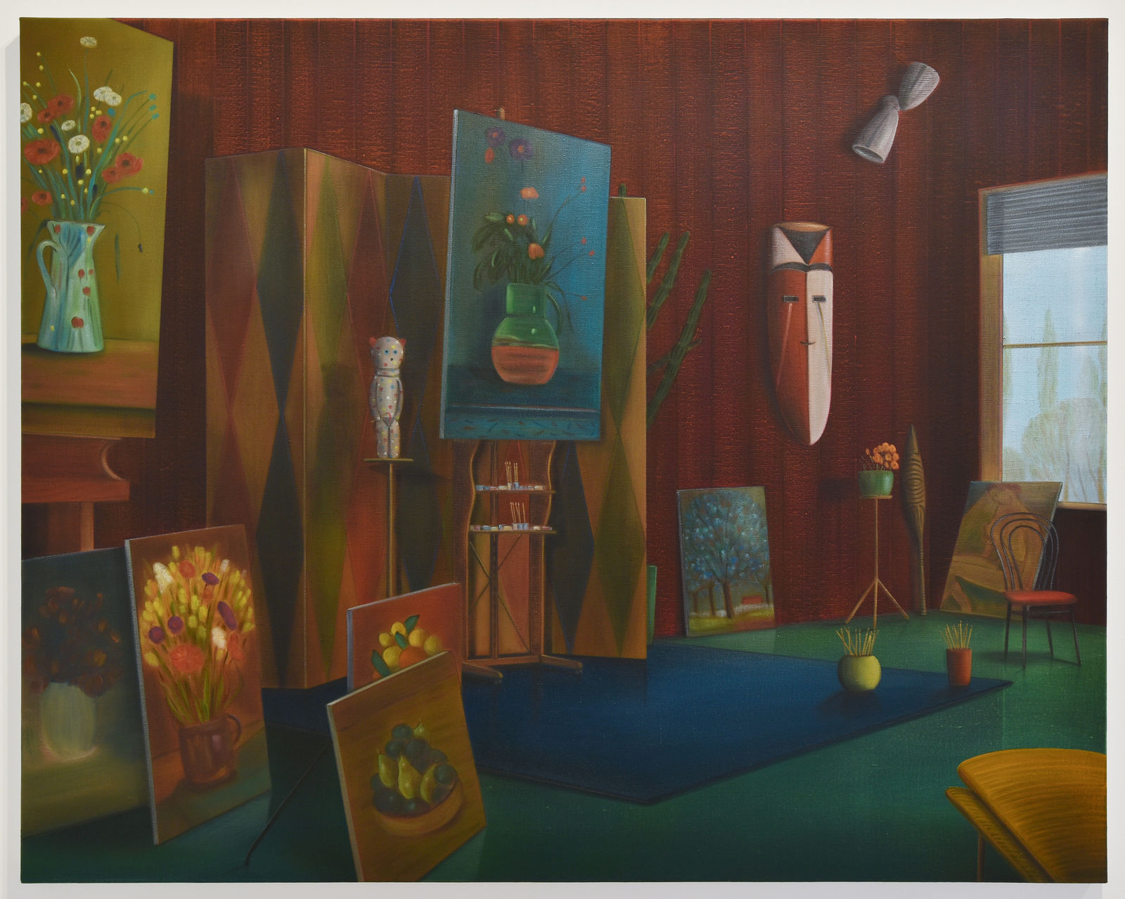 Graham Fletcher, Studio X (Red Deep), 2025