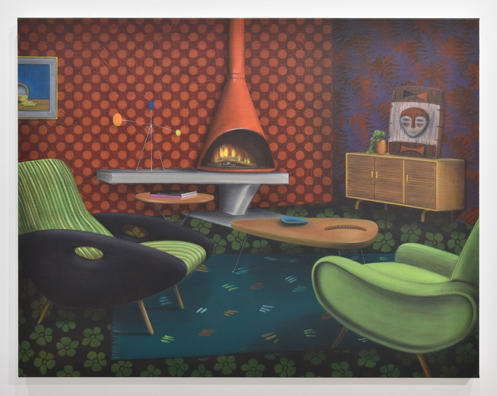 Graham Fletcher, Untitled (Mask and Throw - Stick), 2024