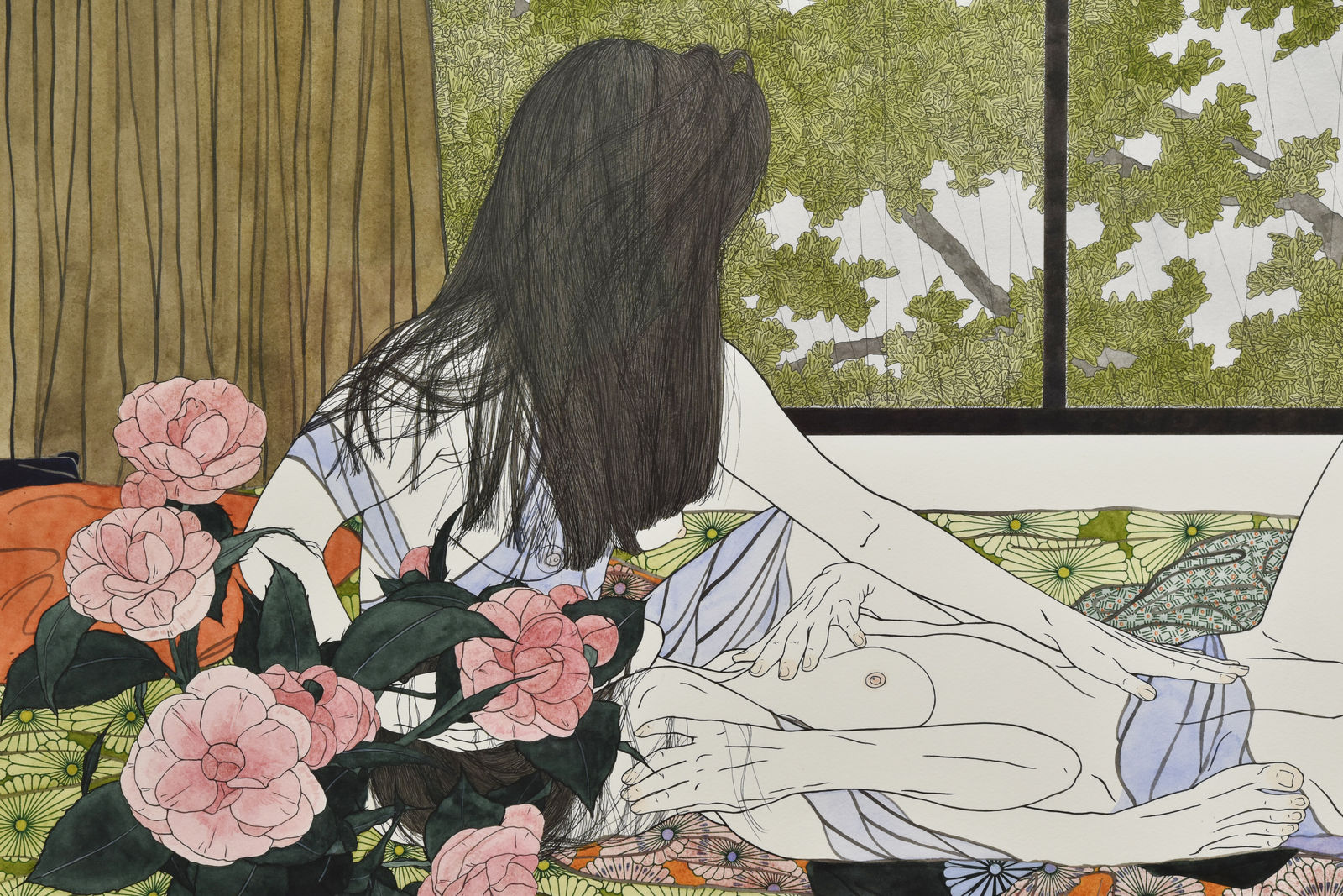 Aiko Robinson, I reach for you as we gaze upon long rains falling, 2024