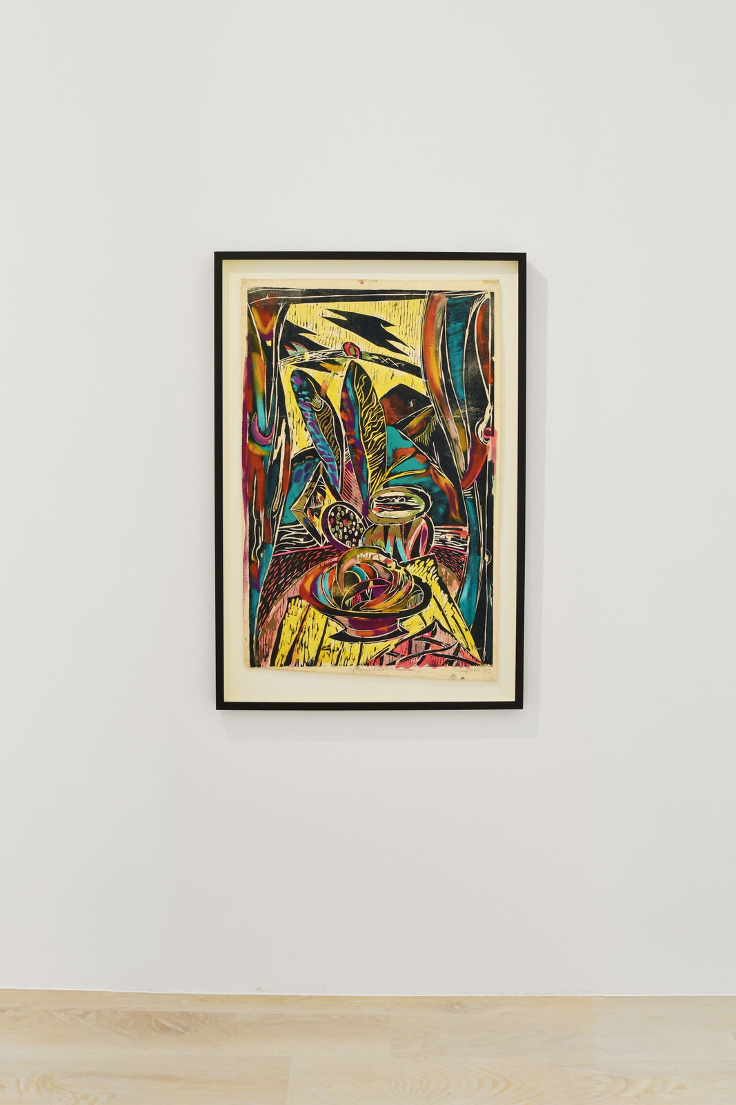 Philip Clairmont, Mangamahu (woodcut), 1982